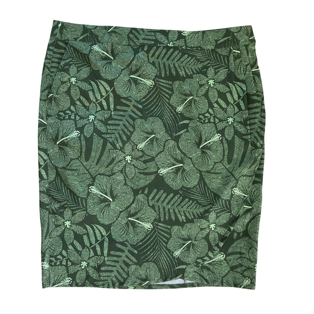 Rip‎ Skirt Hawaii Wrap Midi Skirt Maui Green Travel Length 3 (Size XXL) - Picture 2 of 10